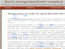 Tablet Screenshot of liusacupuncture.com